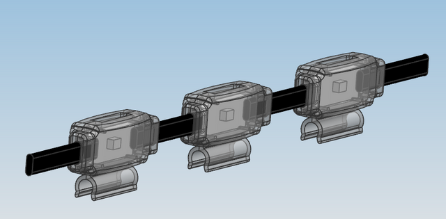 Galet lumineux RVB avec clip