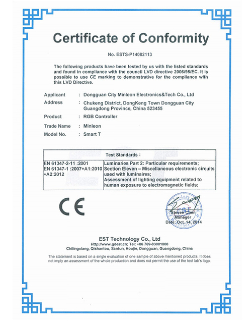 Certificat Smart-T